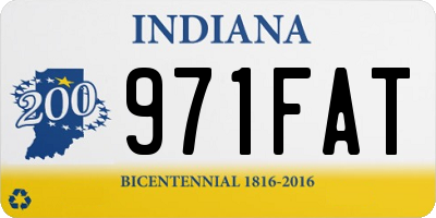 IN license plate 971FAT