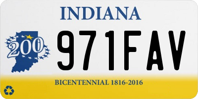 IN license plate 971FAV