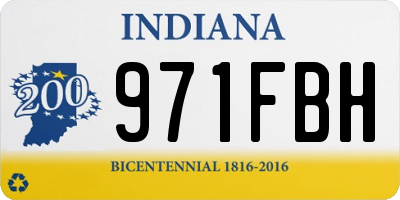 IN license plate 971FBH