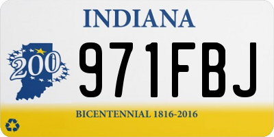 IN license plate 971FBJ