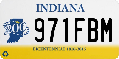IN license plate 971FBM