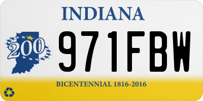 IN license plate 971FBW