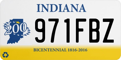 IN license plate 971FBZ