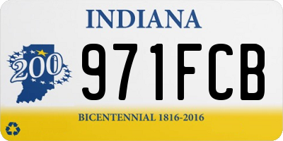 IN license plate 971FCB