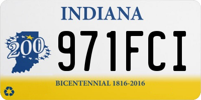 IN license plate 971FCI