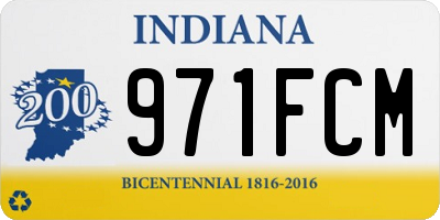IN license plate 971FCM