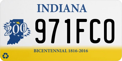 IN license plate 971FCO