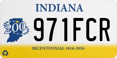 IN license plate 971FCR
