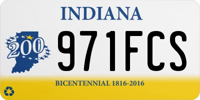 IN license plate 971FCS