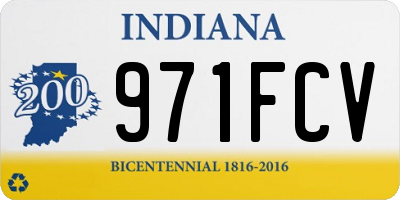 IN license plate 971FCV