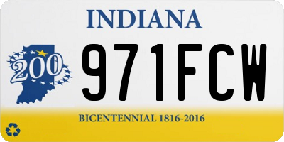 IN license plate 971FCW