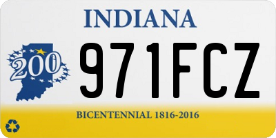 IN license plate 971FCZ