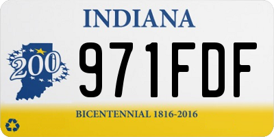 IN license plate 971FDF