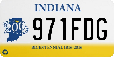 IN license plate 971FDG