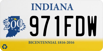IN license plate 971FDW