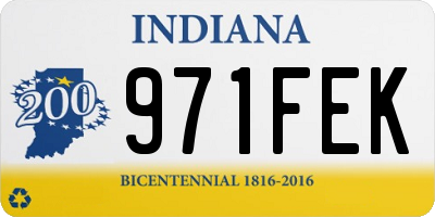 IN license plate 971FEK