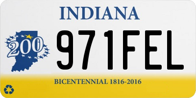 IN license plate 971FEL