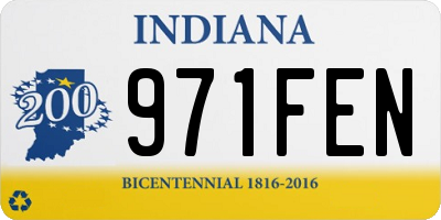 IN license plate 971FEN