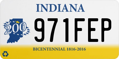 IN license plate 971FEP