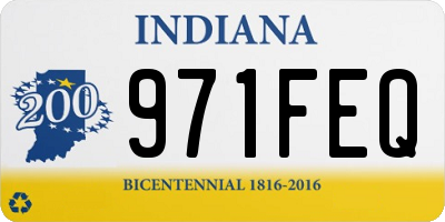 IN license plate 971FEQ