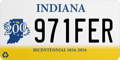 IN license plate 971FER