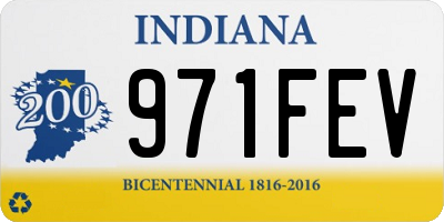 IN license plate 971FEV