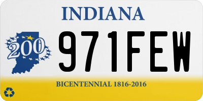 IN license plate 971FEW