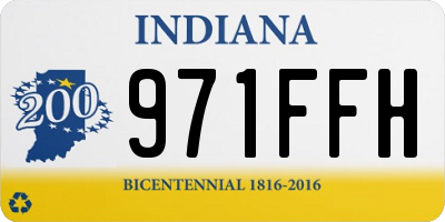 IN license plate 971FFH
