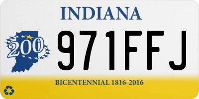 IN license plate 971FFJ