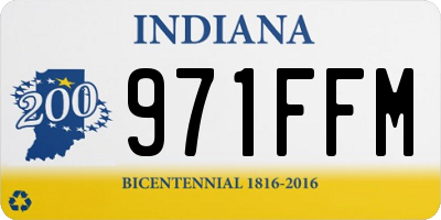 IN license plate 971FFM