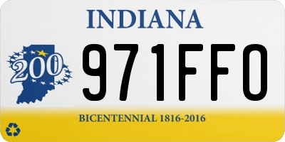 IN license plate 971FFO