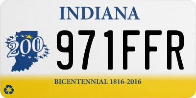 IN license plate 971FFR