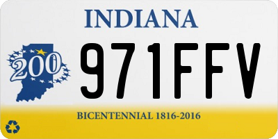 IN license plate 971FFV