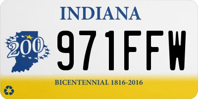 IN license plate 971FFW