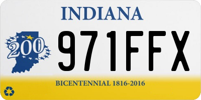 IN license plate 971FFX