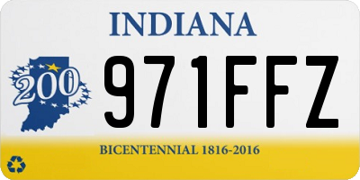 IN license plate 971FFZ