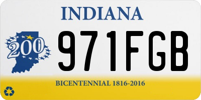IN license plate 971FGB