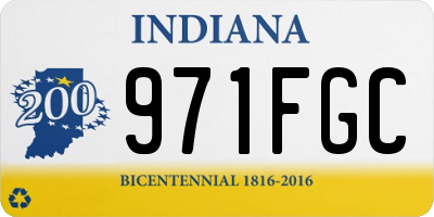 IN license plate 971FGC