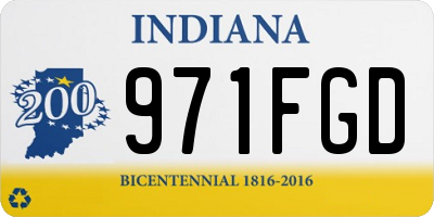 IN license plate 971FGD