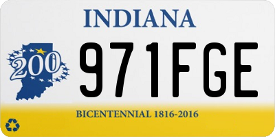 IN license plate 971FGE