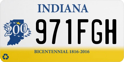 IN license plate 971FGH