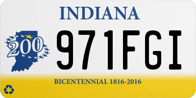 IN license plate 971FGI