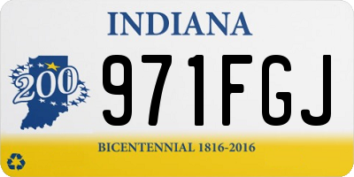IN license plate 971FGJ