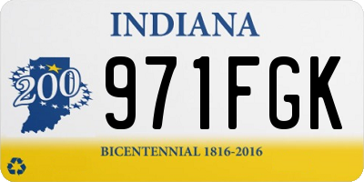 IN license plate 971FGK