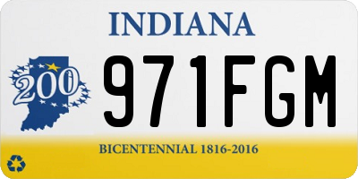 IN license plate 971FGM