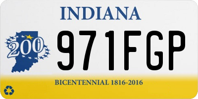 IN license plate 971FGP