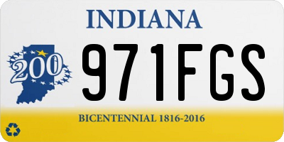 IN license plate 971FGS