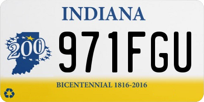 IN license plate 971FGU