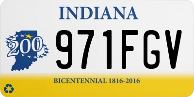 IN license plate 971FGV
