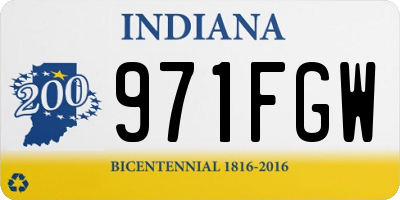 IN license plate 971FGW
